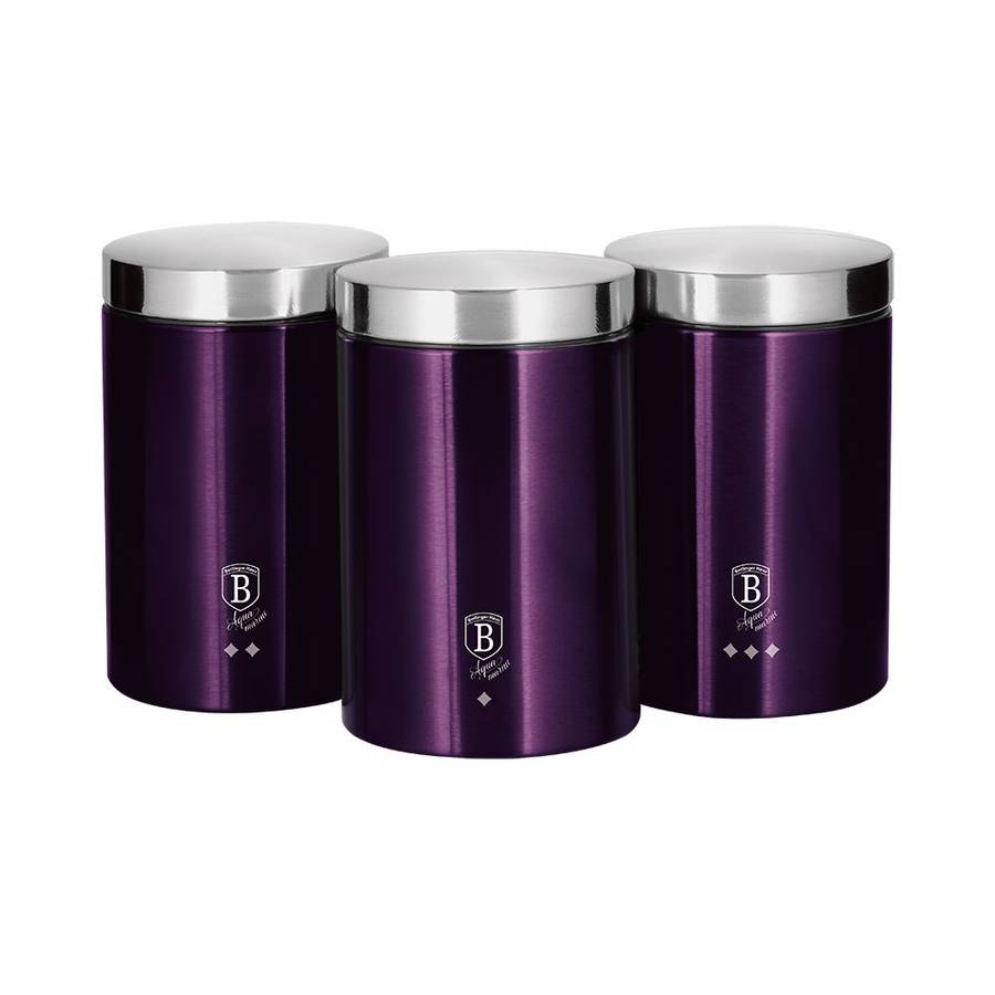 Berlinger Haus - 3 Pieces Passion Collection Canister Set -Purple(Dislplay Model)
