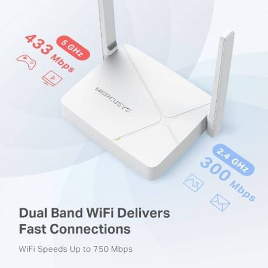 Mercusys - MR20 AC750 Wireless Dual Band Router - Mercusys - MR20 AC750 Wireless Dual Band Router