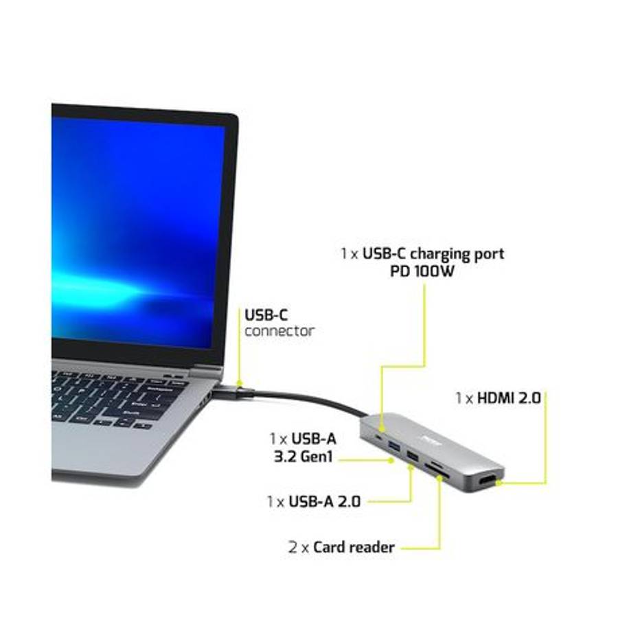 Port - Connect - 5-in-1 USB Type-C 4K Docking Station - Port - Connect - 5-in-1 USB Type-C 4K Doc...
