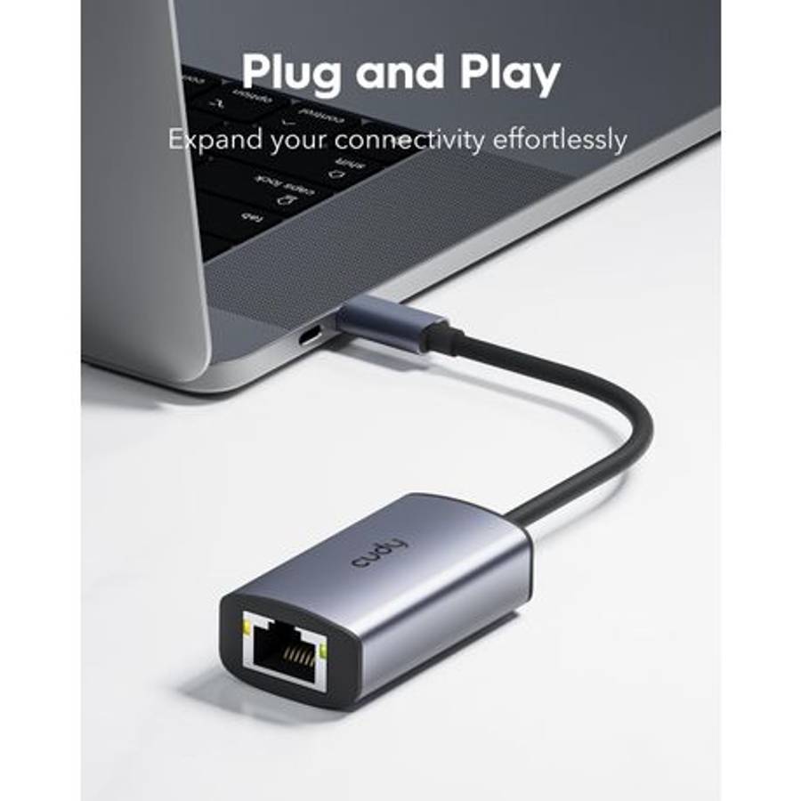 Cudy - UE10C USB Type-C to Gigabit Ethernet Adapter - Cudy - UE10C USB Type-C to Gigabit Ethernet...