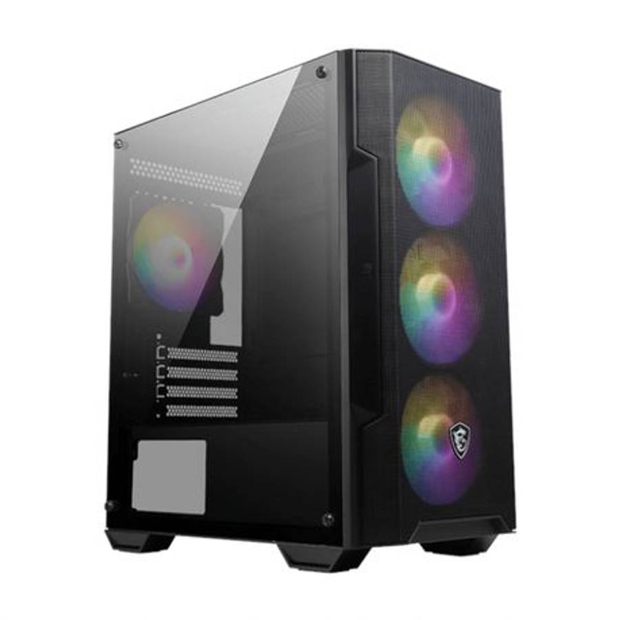 MSI - MAG Forge M100A m-ATX ARGB Gaming Chassis - MSI - MAG Forge M100A m-ATX ARGB Gaming Chassis