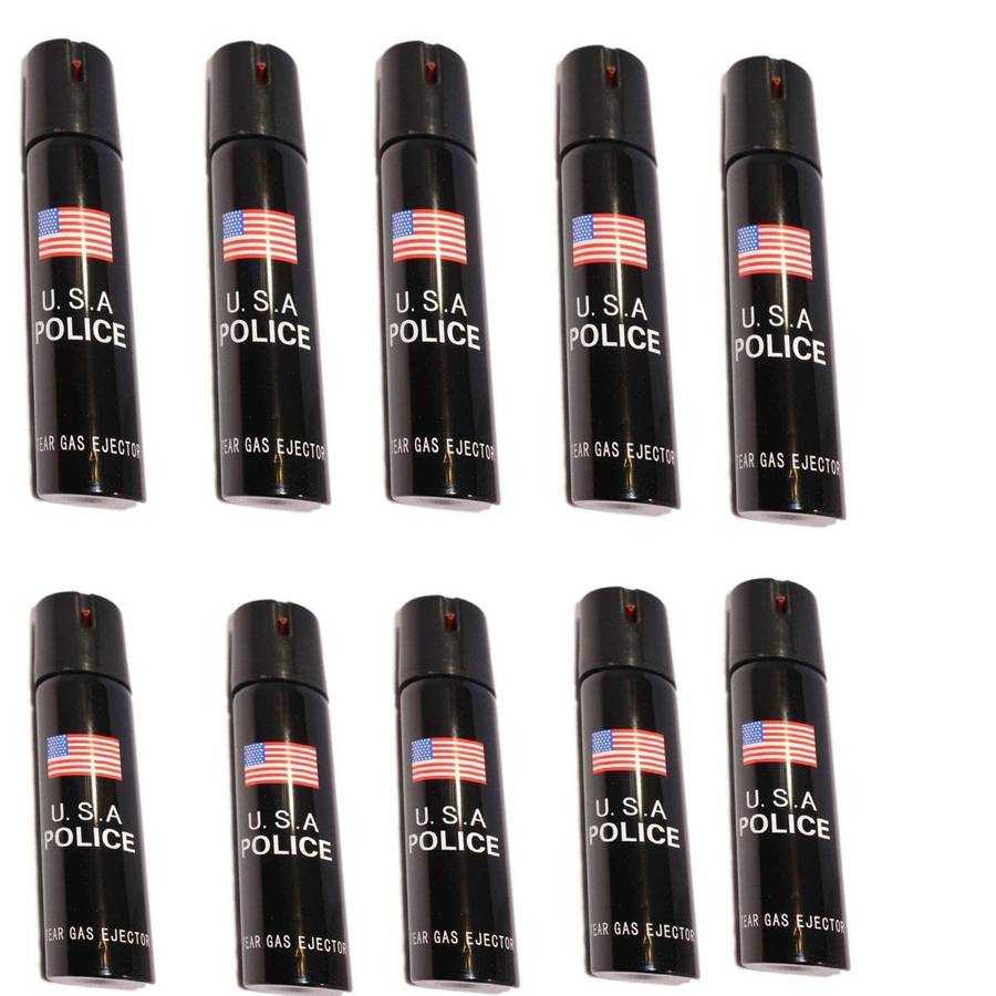 10 Piece 110ml Self Defense Pepper Spray