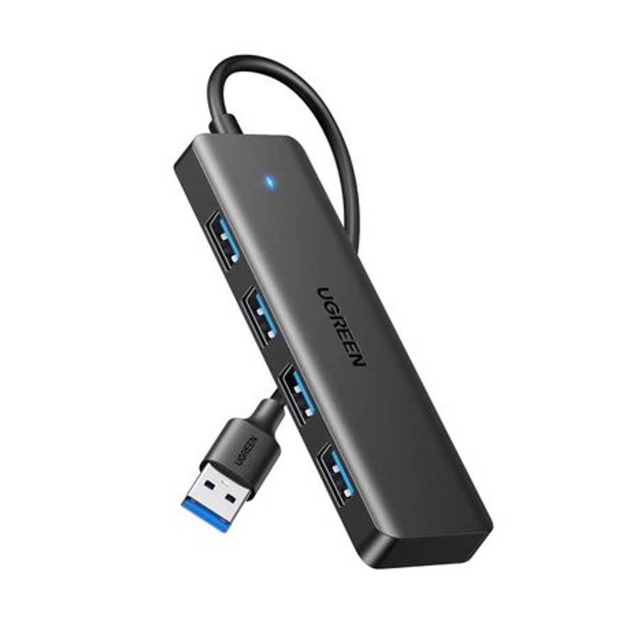 Ugreen - 4-in-1 USB 3.0 Hub - High-Speed 5Gbps Data Transfer - Grey - Ugreen - 4-in-1 USB 3.0 Hub...