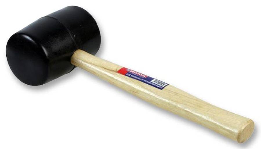 Duratool (D00091) Mallet, Rubber, with Wooden Handle, 32oz/907g