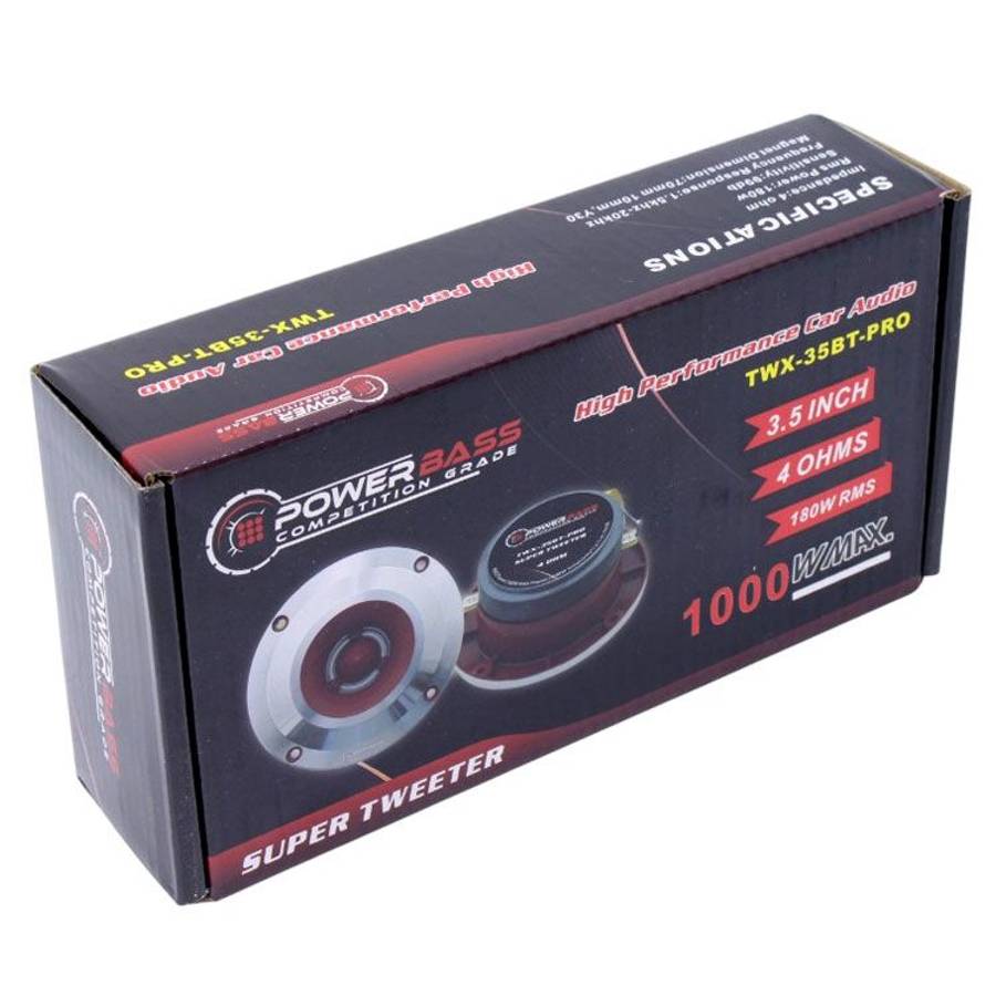 Powerbass TWX-35BT-PRO 3.5" 1000 Watts Super Tweeters
