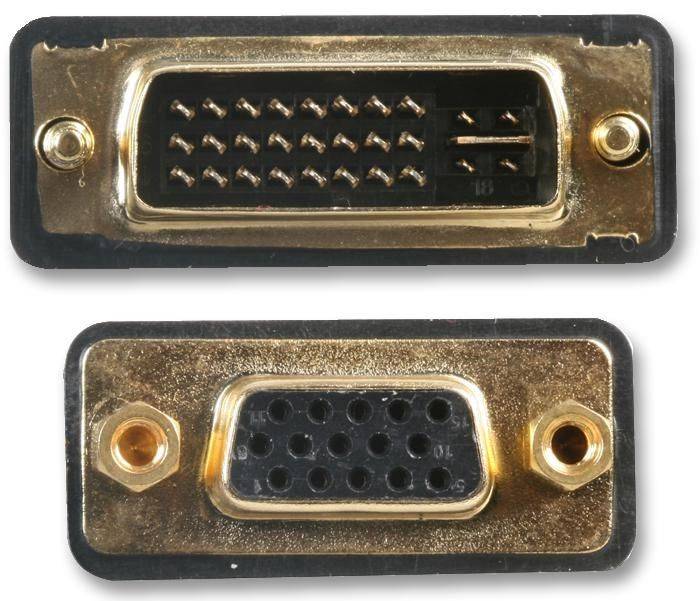 Pro Signal PSG90396 Connector Adapter, DVI, 1 Ways, Plug, VGA, 1 Ways