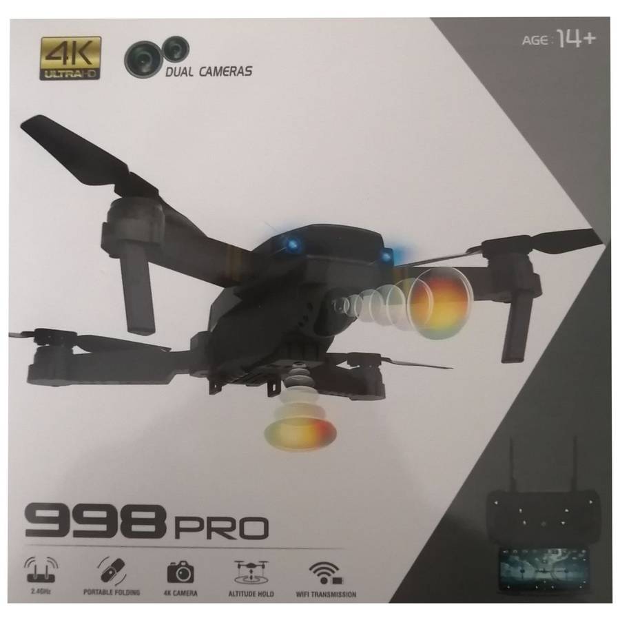 998 Pro Micro Foldable Drone Set With Dual Cameras