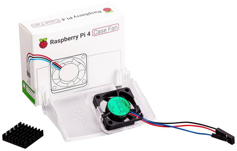 Raspberry-Pi (SC0448) Fan, Raspberry Pi 4 Case, 1.4 CFM, 5V