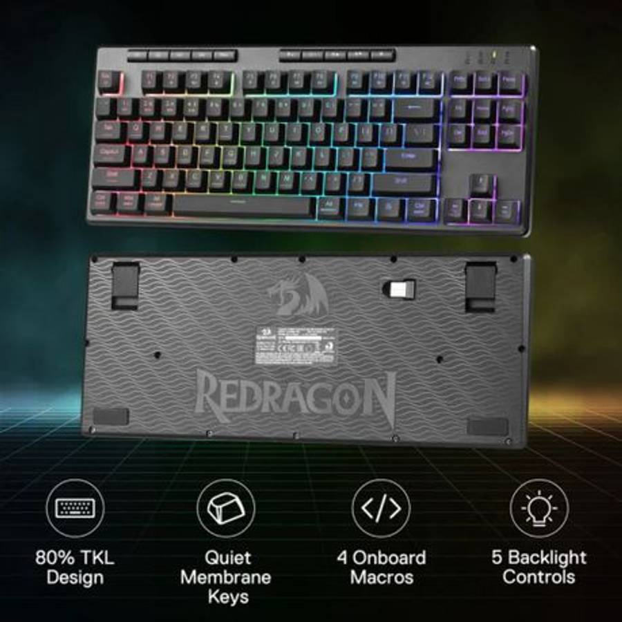 Redragon - Shiva PRO Wireless keyboard - Black - Redragon - Shiva PRO Wireless keyboard - Black