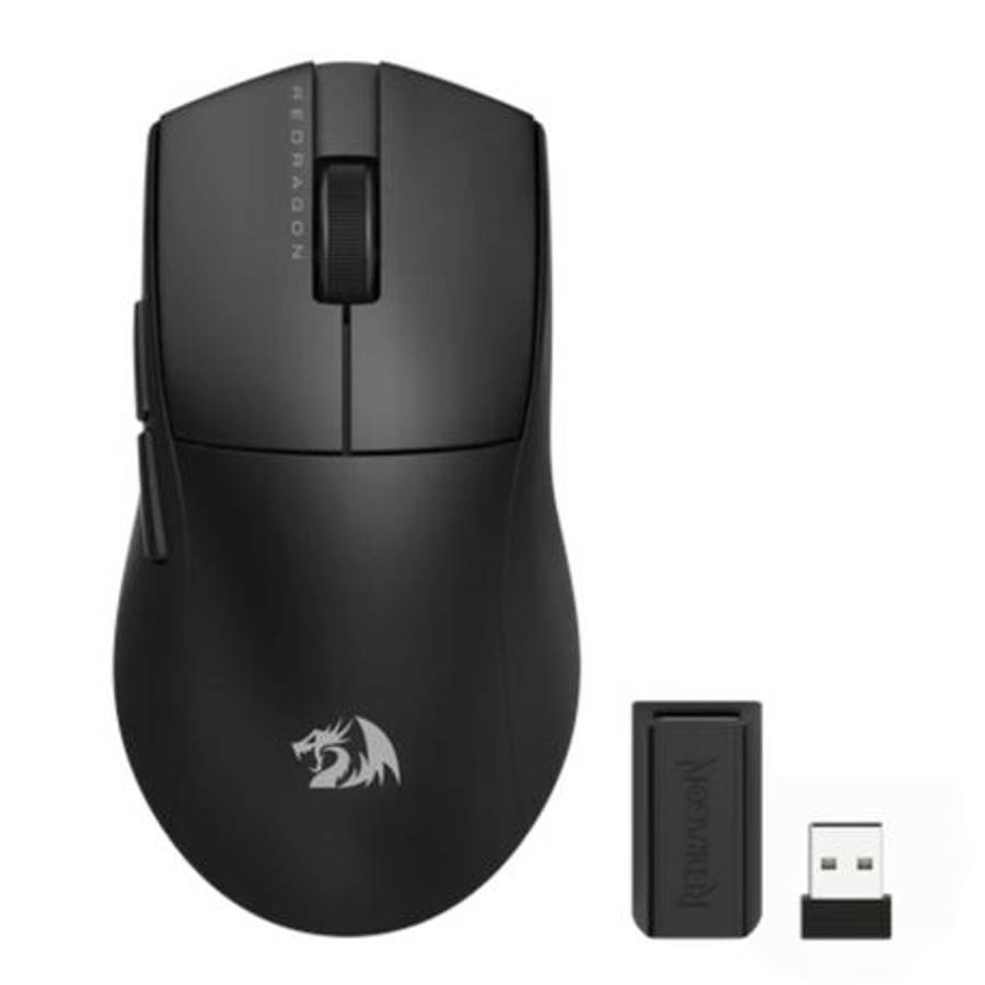Redragon - M916 PRO 26000DPI 5-Button Wireless Gaming Mouse - Black - Black - Redragon - M916 PRO...