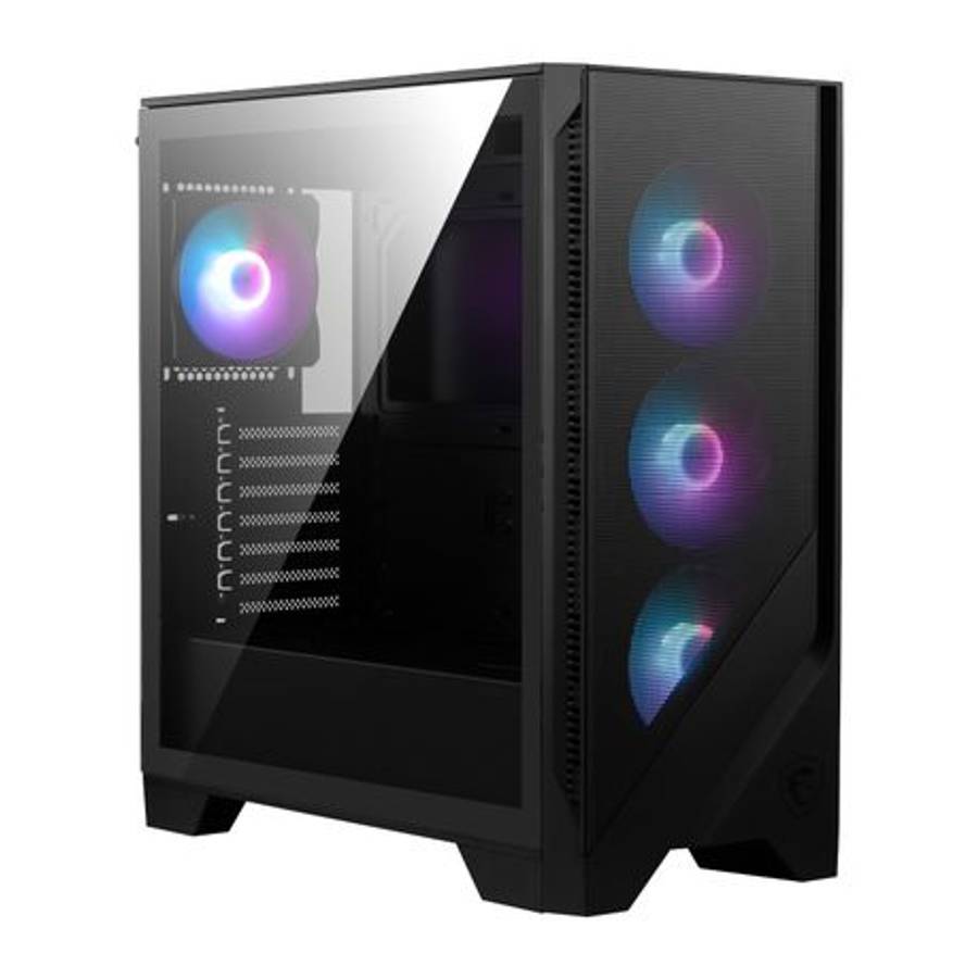 MSI - MAG Forge 320R Airflow ATX Gaming Chassis - MSI - MAG Forge 320R Airflow ATX Gaming Chassis