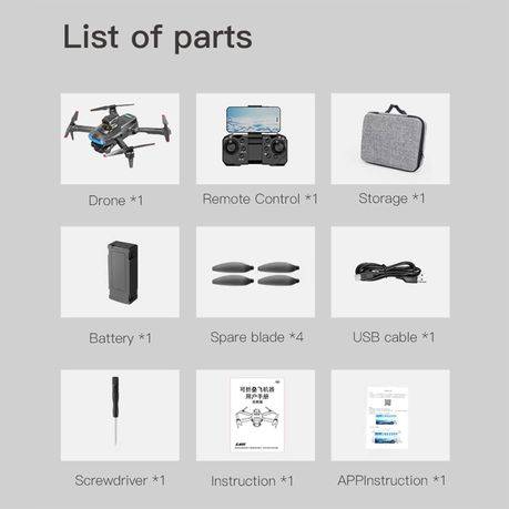 P15 - 4K HD Brushless Drone With Six Gyroscope Technology - Black