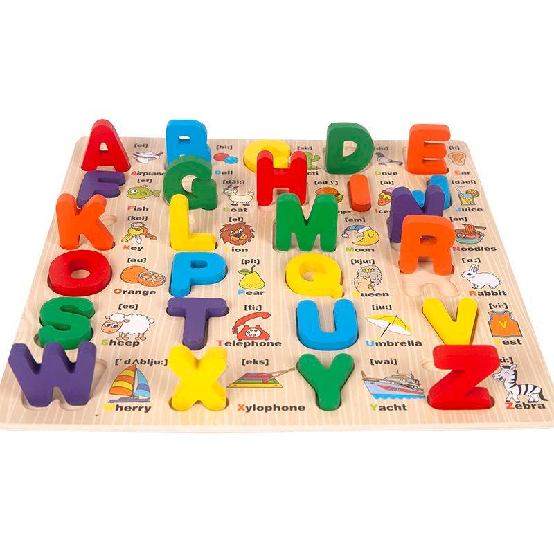 Educational Capital Alphabet Letters Learning Puzzle