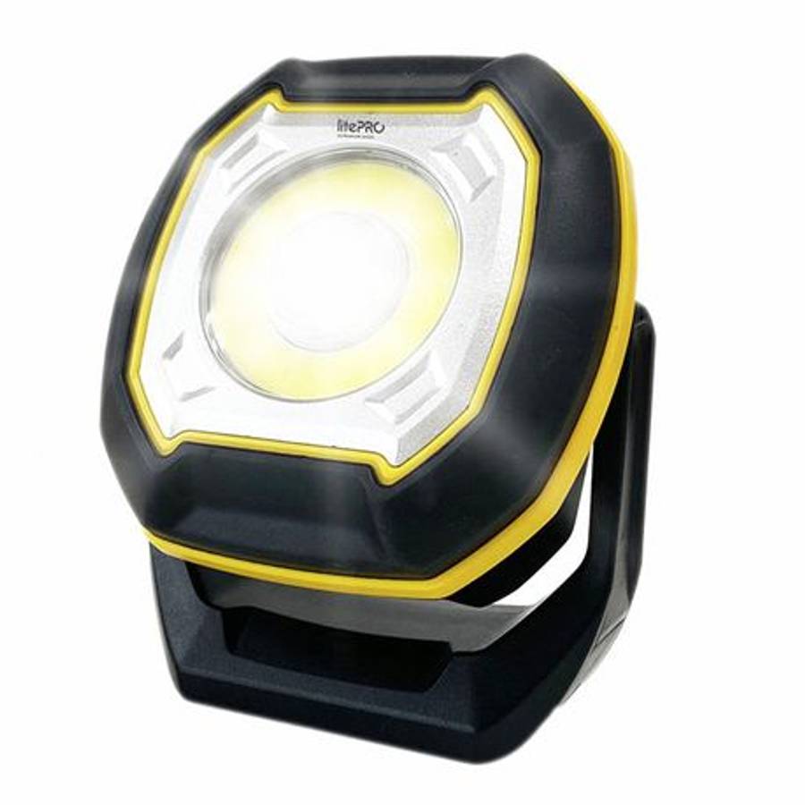 LitePro 10W Rechargeable Multifunction Work Light (800 Lumens) - Black - LitePro 10W Rechargeable...