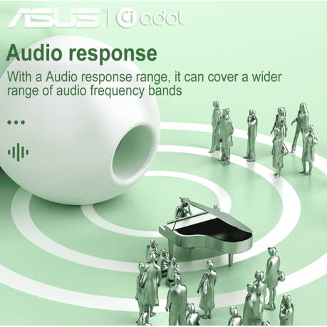 ASUS - AS101 - Semi-In-Ear Noise Cancelling Earbuds With Mic - Green