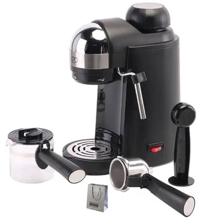 Enzo - Italian 3.5-bar Coffee Maker with Milk Steamer