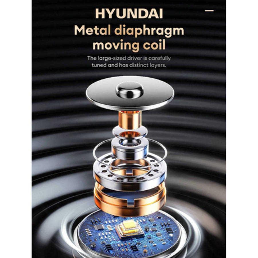 HYUNDAI - HY-T26 - True Wireless Earphones With Touch Control - White