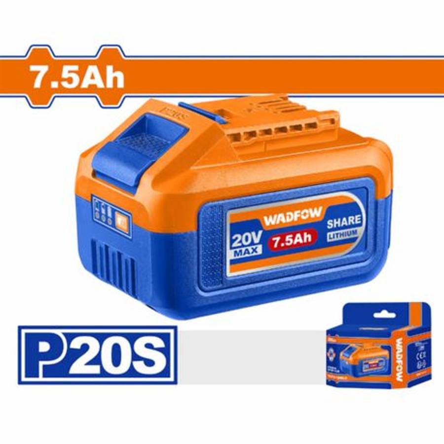 Wadfow - Lithium-Ion (20V) Battery Pack - 7.5Ah - Wadfow - Lithium-Ion (20V) Battery Pack - 7.5Ah