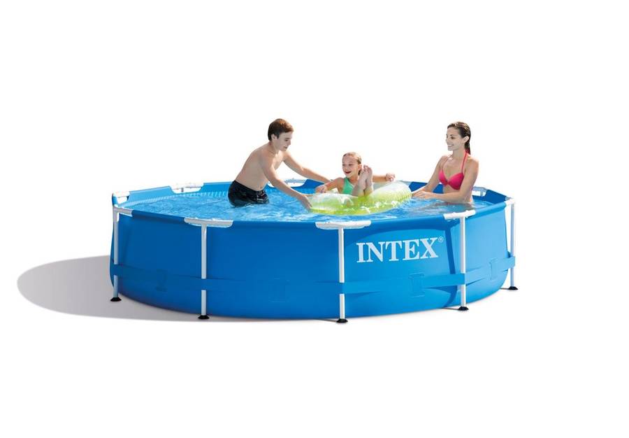 4m INTEX Pool - Metal Frame - With Pump