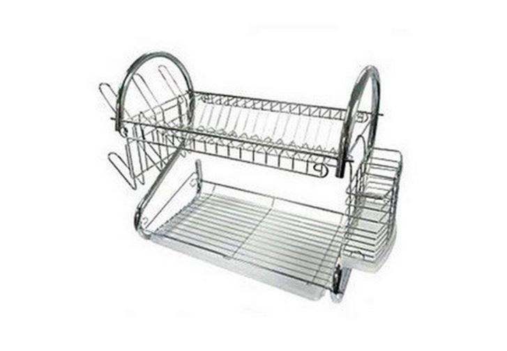 Kitchen Two-Tier Stainless Steel Dish Rack(DISPLAY ITEM)