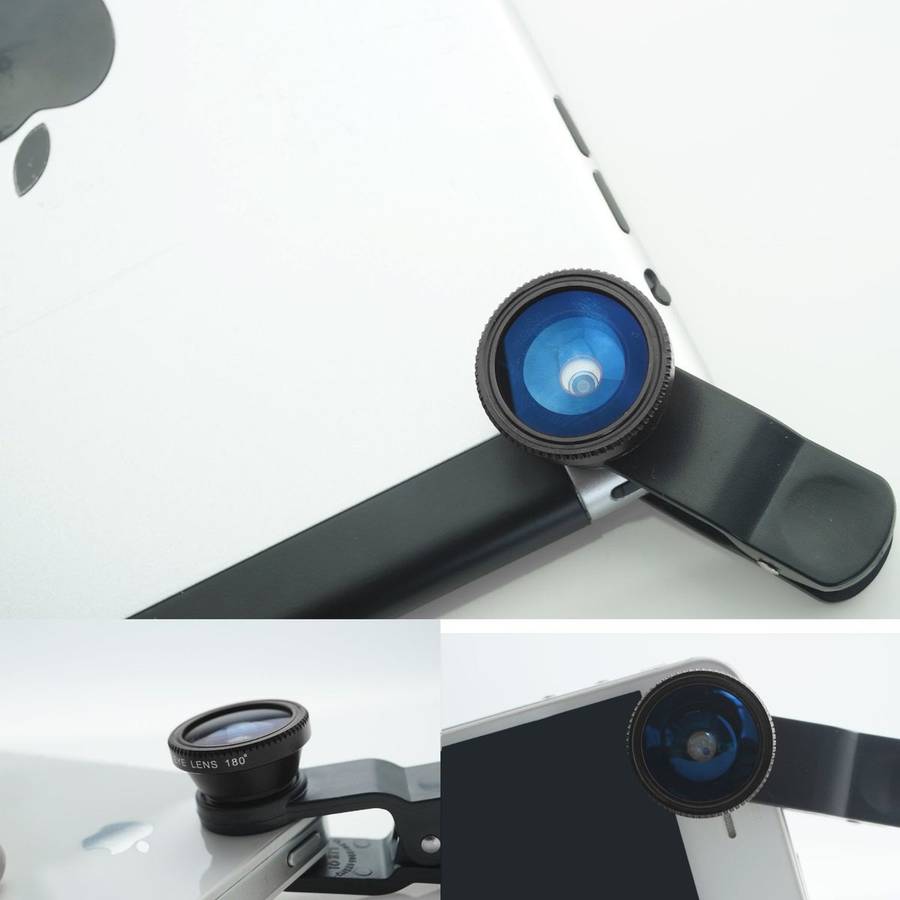 Universal 3-in-1 Cell Phone Camera Lens Kit - Open Box