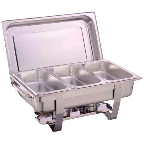 Two Burner Chafing Dish with Triple Pan (PLEASE READ DESCRIPTION)