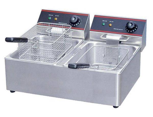 Ideal Stainless Steel 10 Litre 2-Tank 2-Basket Electric Fryer (READ THE DESCRIPTION)