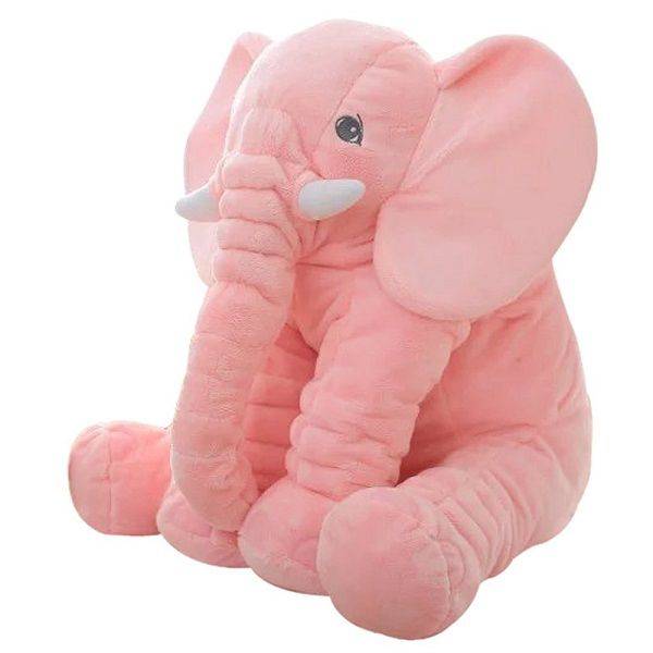 Stuffed Elephant Plush Pillow - Pink(DISPLAY MODEL)