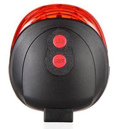 LED Laser Bicycle Tail Light - Red