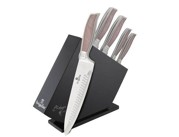Berlinger Haus  6 Pieces Stainless Steel Kikoza Collection Knife Set + Stand (READ THE DESCRIPTION)