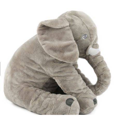 Elephant Baby Pillow - Grey