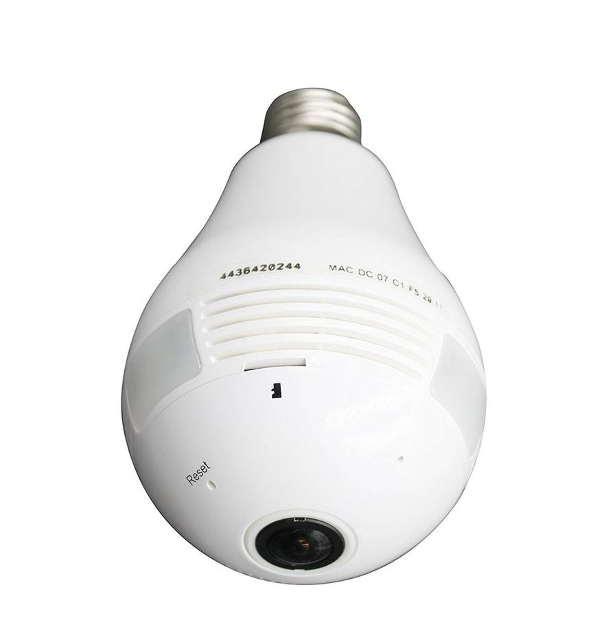 Led Light Bulb With Wireless 360 Degree IP Camera