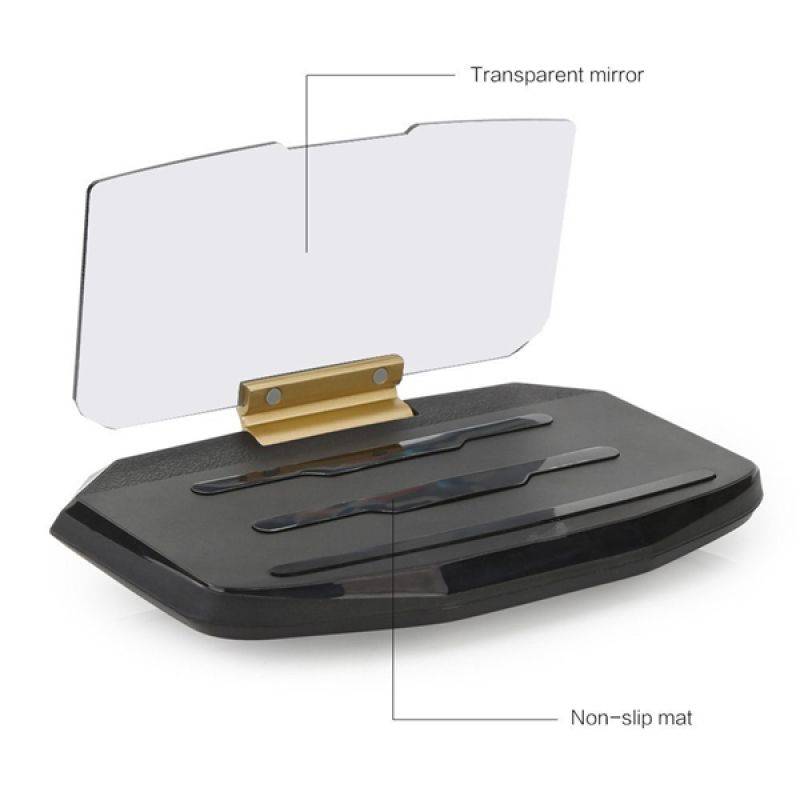 Cell Phone Reflector Heads-Up Display Bracket Mounted- OPEN BOX