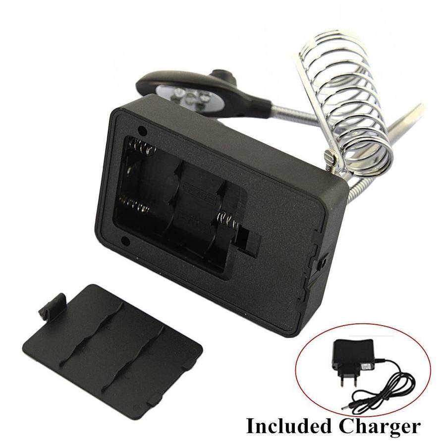 Magnifying Glasses Auxiliary Stand with LED lights