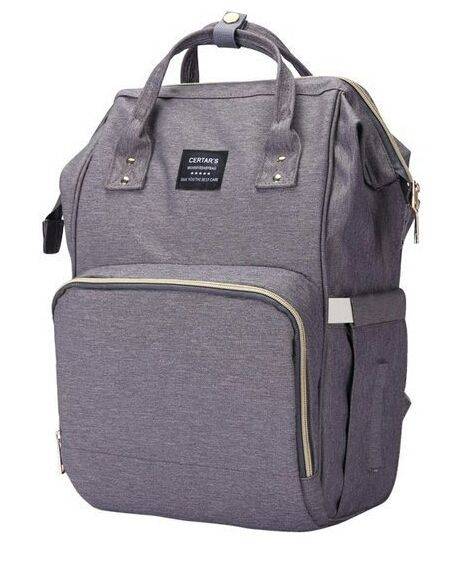 Backpack Baby Diaper Bag - Grey