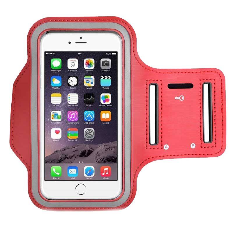 5.5` Screen Sport Gym Running Arm Band - Red - Open Box