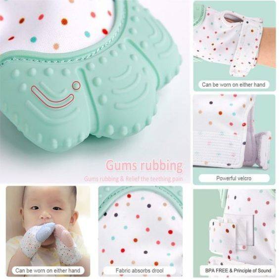Baby Teething Mittens Set of 2