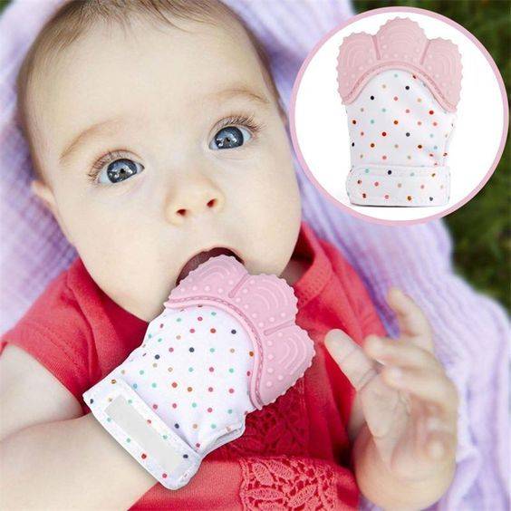 Baby Teething Mittens Set of 2