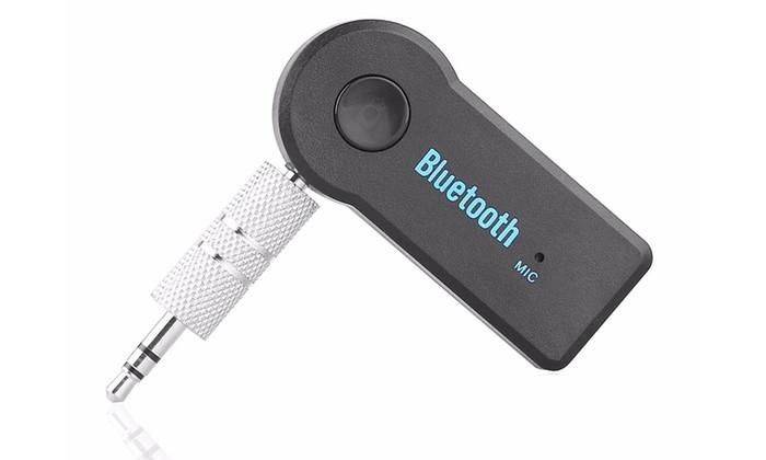 Bluetooth 3.5mm Audio Receiver Adapter with Hands Free Microphone A2DP - Open Box
