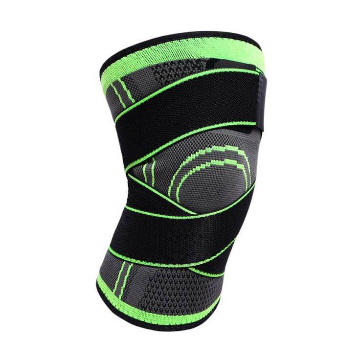 Knee Pad Compression Support Brace - Protective Knee Brace Green