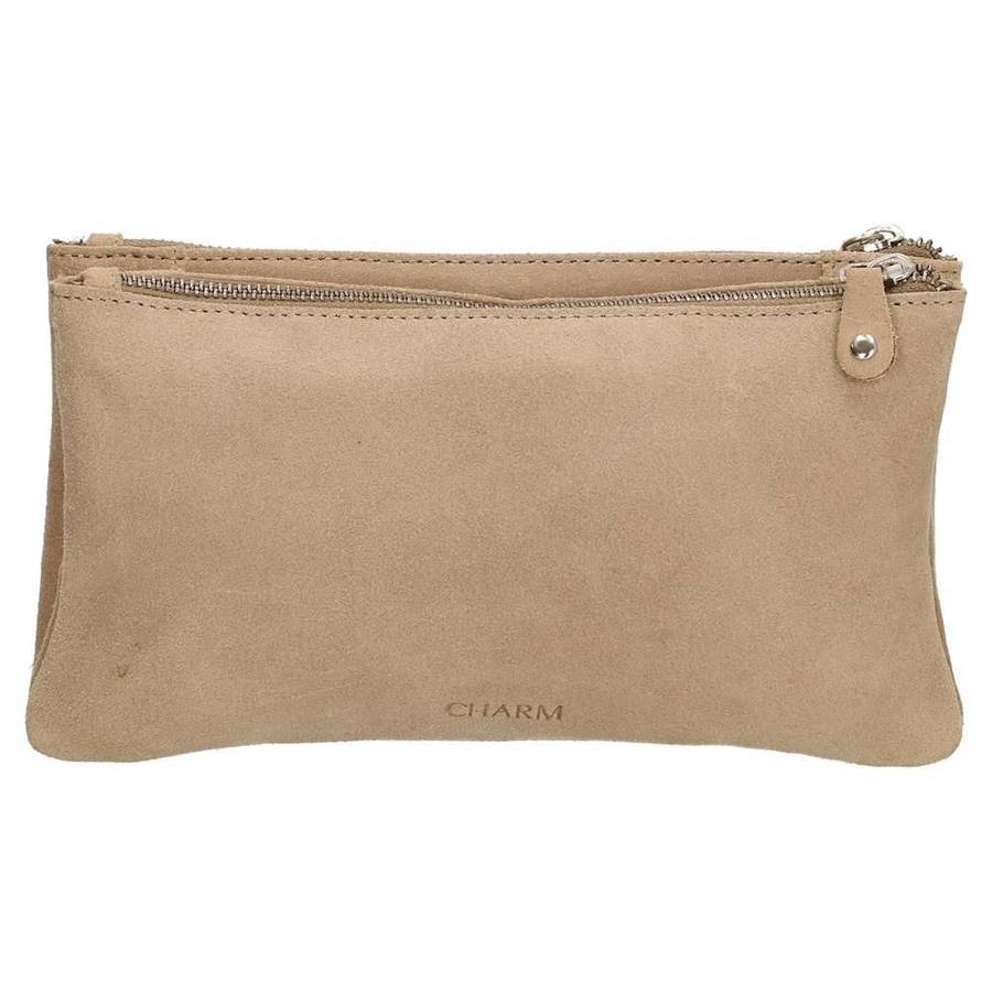 Charm London Leather Ladies Hand Bag - Sand(DISPLAY ITEM- READ DESCRIPTION)