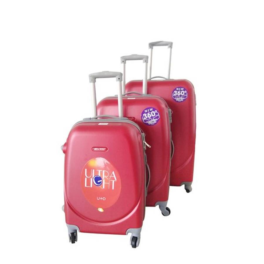 Set of 3 Lightweight Travel Luggage Suitcase .  ( Universal Wheels)