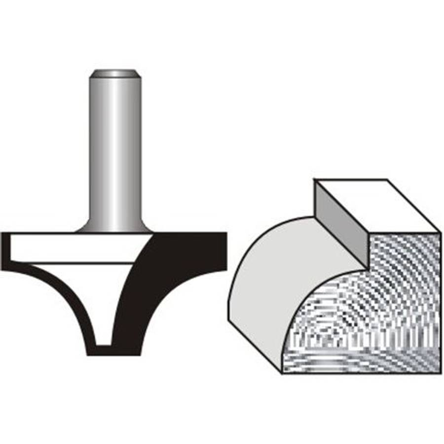 Pro-Tech - Ovolo & Rounding Over 27mm X 15mm 1/4" Shank - Pro-Tech - Ovolo & Rounding Over 27mm X...