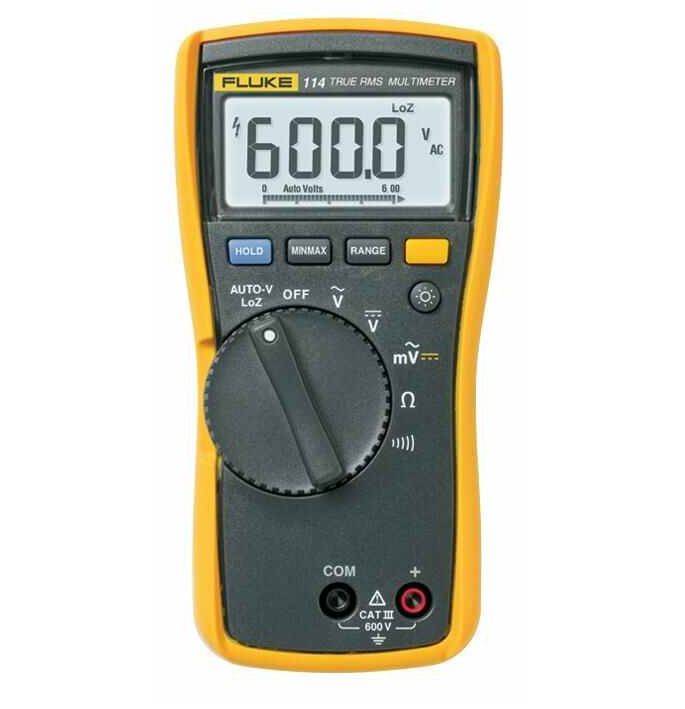 FLUKE 114 -  Electrical Digital Multimeter, 6000 Count, True RMS