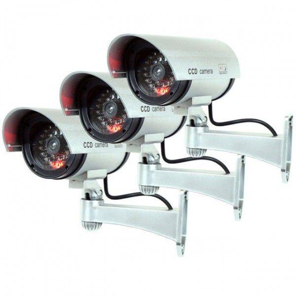 3X Camera Security Surveillance Dummy IR LED Camera {PACK OF 3}