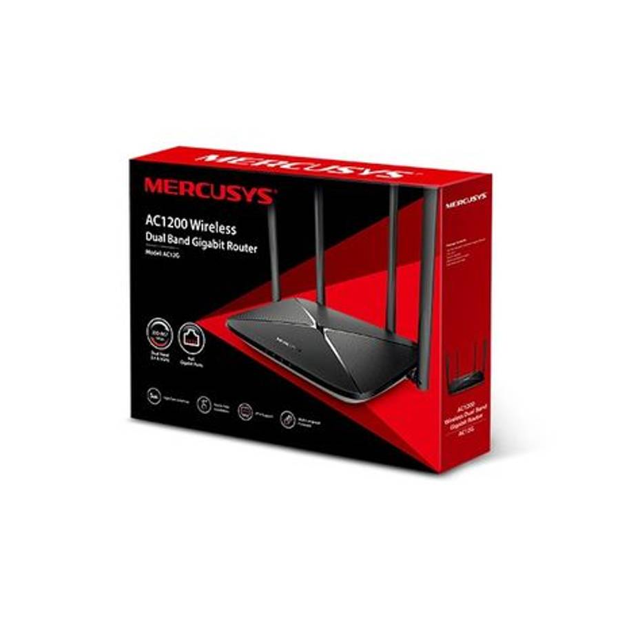 Mercusys - AC12G AC1200 Wireless Dual Band Gigabit Router - Mercusys - AC12G AC1200 Wireless Dual...