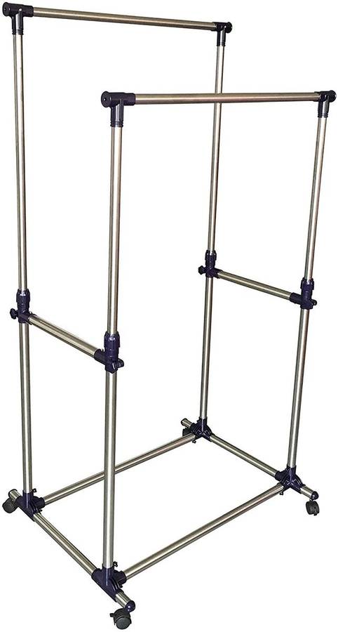 Double Pole Clothing Rail