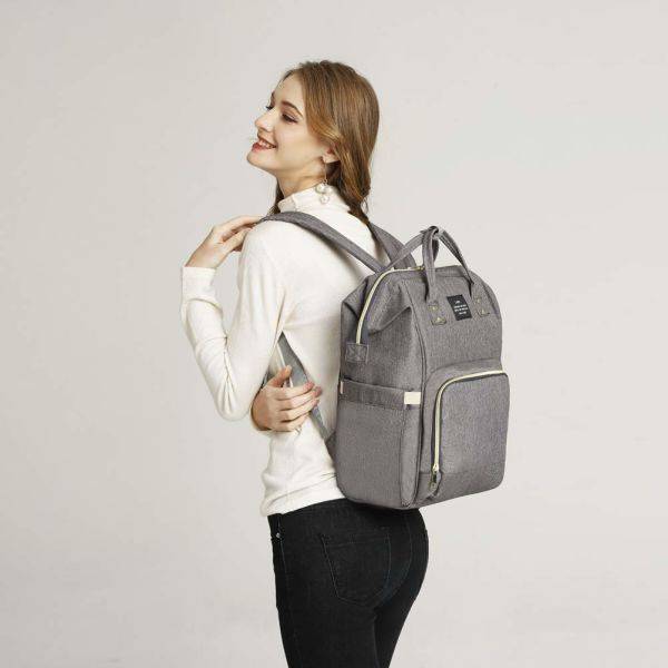 Multi-Functional Diaper Bag - Grey (DISPLAY MODEL)
