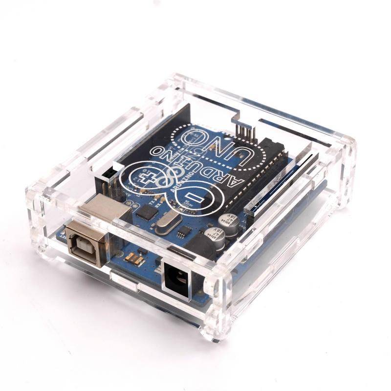 Arduino UNO R3 Acrylic Enclosure Case - Black