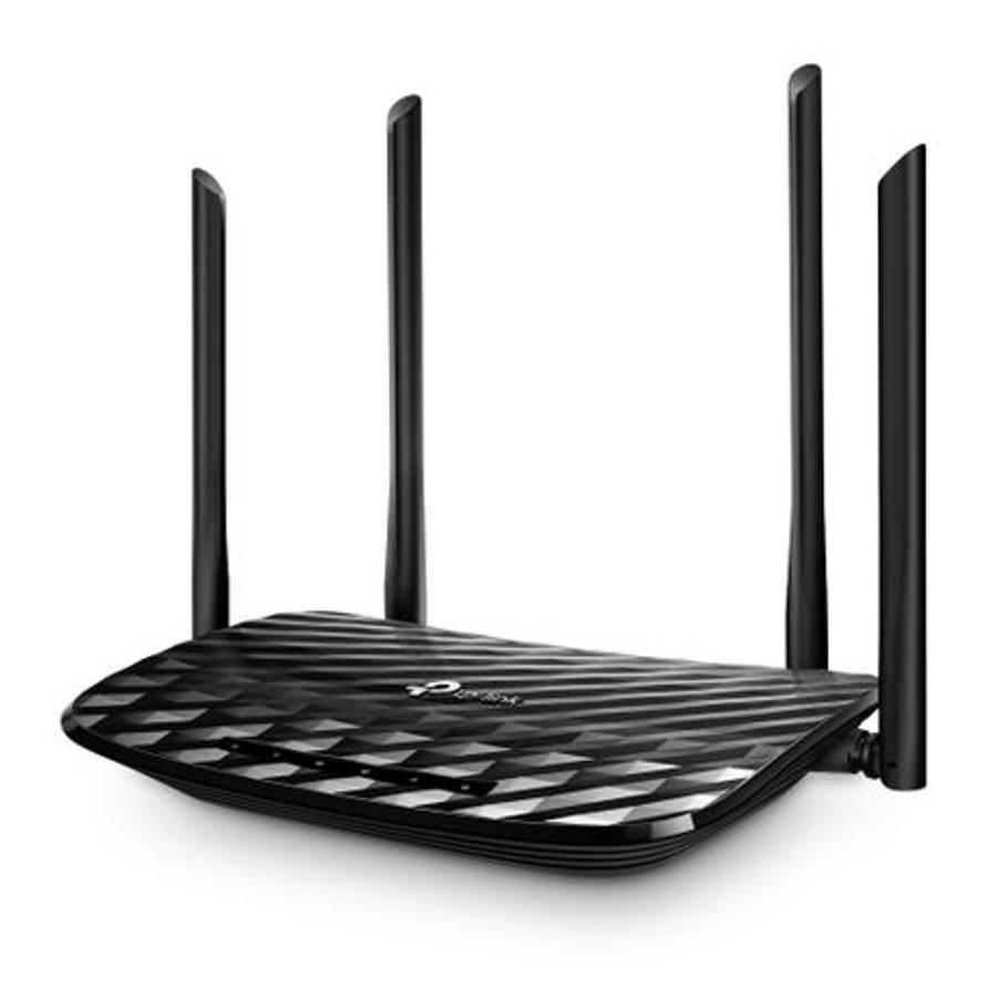 Tp-Link - Archer A6 AC1200 Wireless MU-MIMO Gigabit Dual Band Router & 4 Antennas - Tp-Link - Arc...